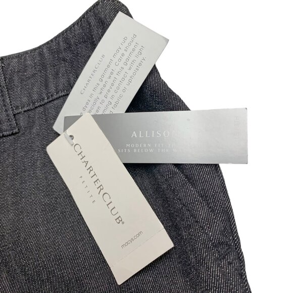 Charter Club Milano Black Allison Fit Bootcut Denim‎ Trousers - Picture 3 of 9